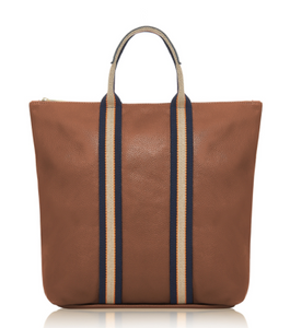 Tan Leather Tote Backpack