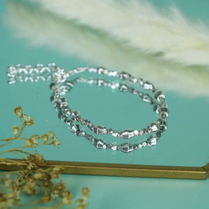 Silver Hexagon Bead Bracelet from My Doris at Alice's Wonders