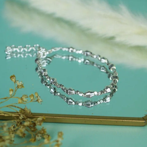Silver Hexagon Bead Bracelet from My Doris at Alice's Wonders