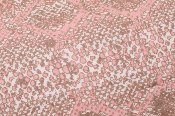 Sophie Pale Pink Snakeskin Block Print Scarf Repreve Fabric