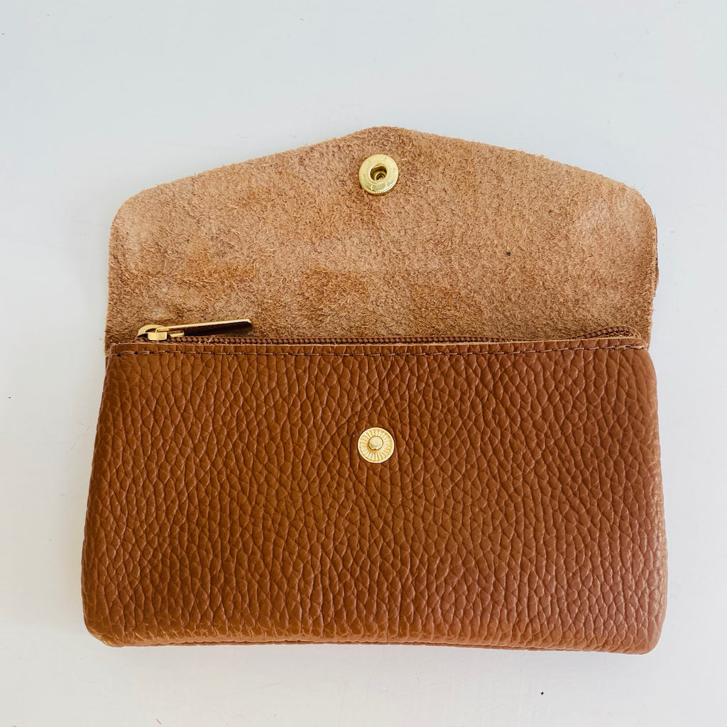 Tan Soft Leather Wide Purse Alice s Wonders UK