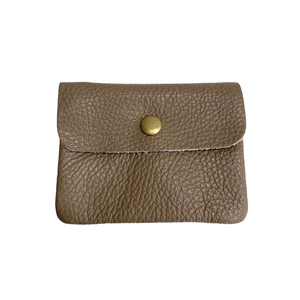 Taupe Soft Leather Small Purse