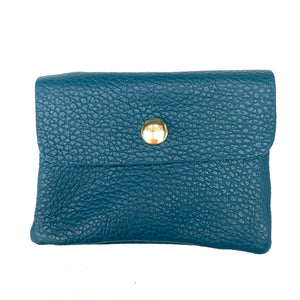 Teal Soft Leather Small Purse