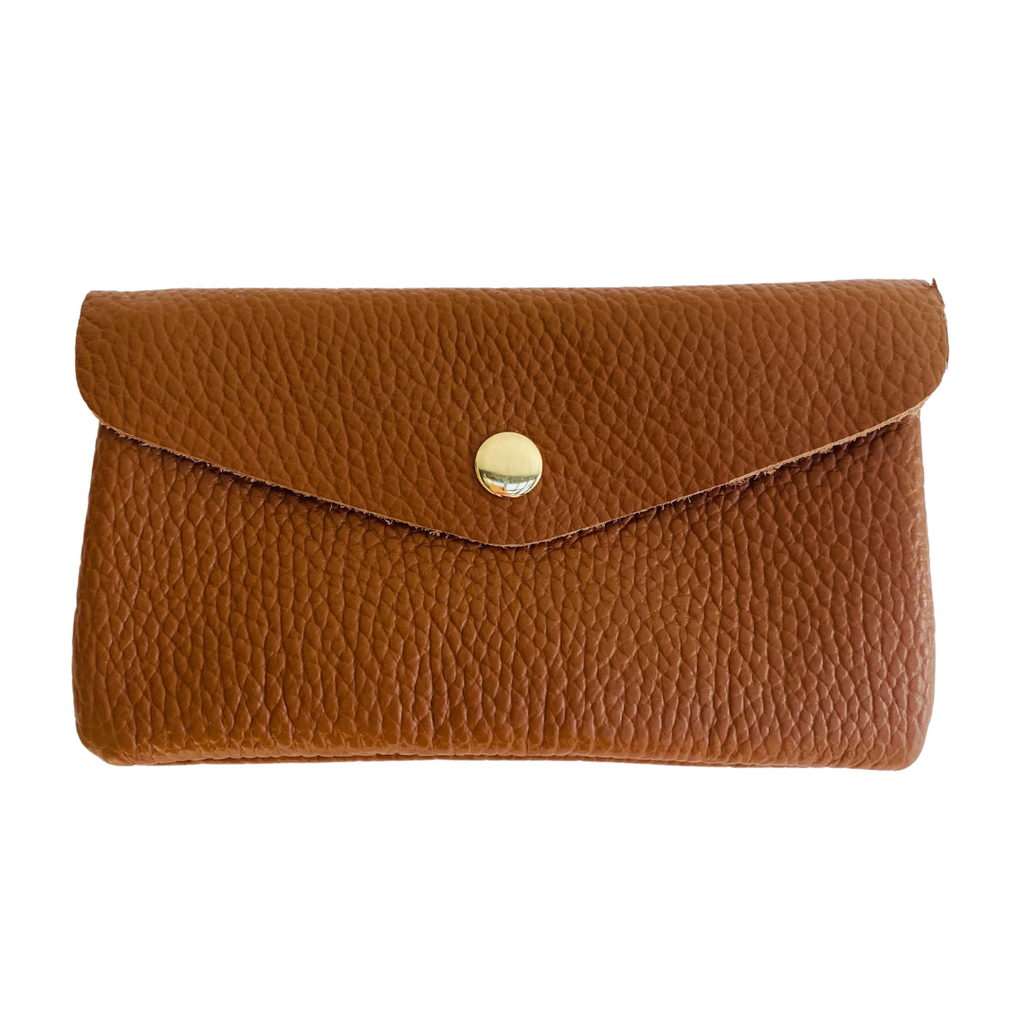 Tan leather top purse uk