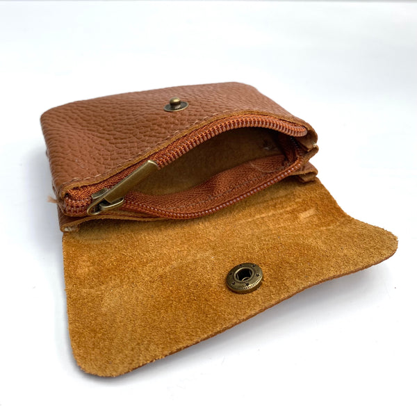 Tan Soft Leather Small Purse