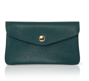 Teal Soft Leather Wide Purse