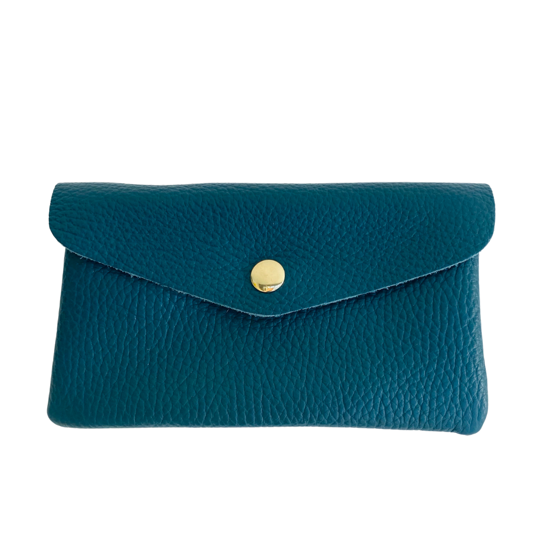 Teal blue purse best sale